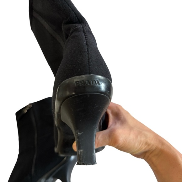 Prada nylon rubber ankle boots EUC - Picture 9 of 13